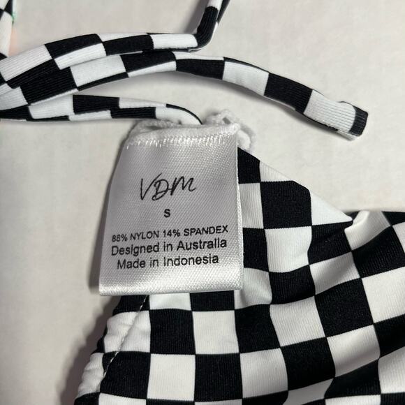 Revolve VDM Multi Hawaiian Tropic/Speed Racer Reversible Bikini Top Small NWT - Picture 5 of 7